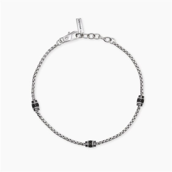 Bracciale Mabina Uomo Thinker in Argento Zircone 534157 MABINA - 534157 MABINA